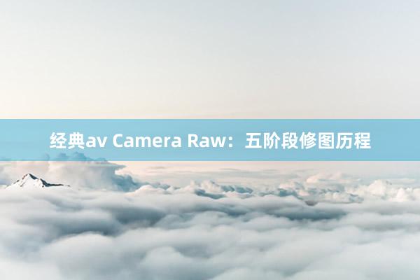 经典av Camera Raw：五阶段修图历程