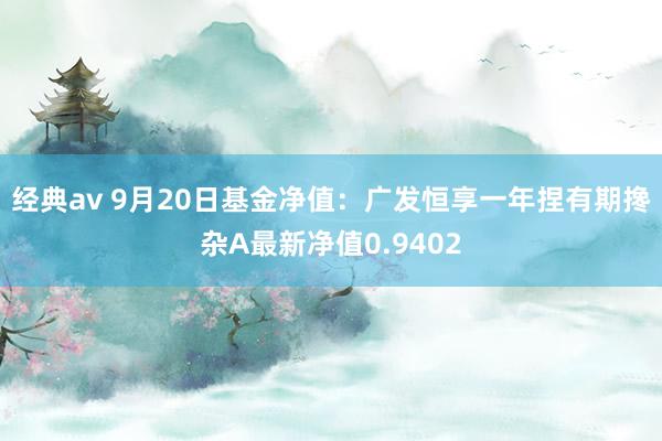 经典av 9月20日基金净值：广发恒享一年捏有期搀杂A最新净值0.9402