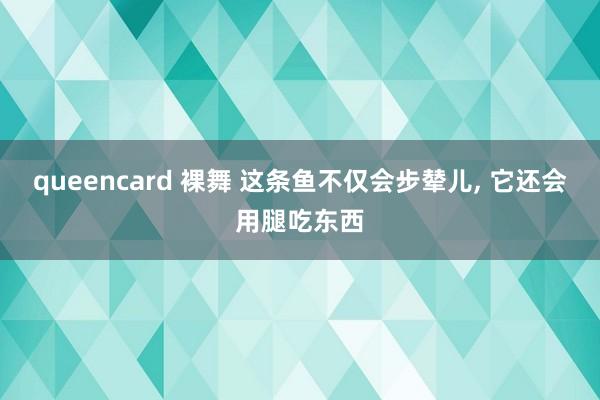 queencard 裸舞 这条鱼不仅会步辇儿， 它还会用腿吃东西