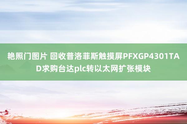 艳照门图片 回收普洛菲斯触摸屏PFXGP4301TAD求购台达plc转以太网扩张模块