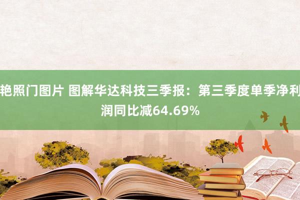 艳照门图片 图解华达科技三季报：第三季度单季净利润同比减64.69%