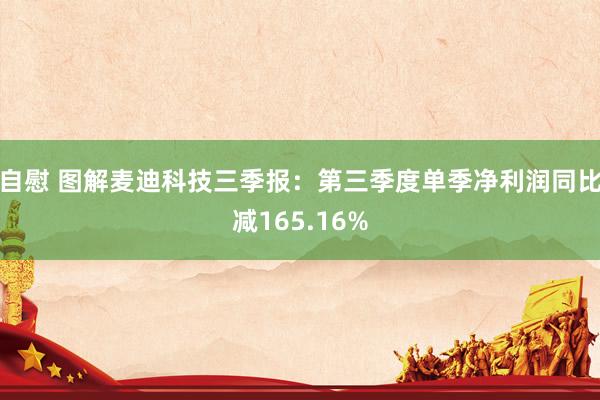 自慰 图解麦迪科技三季报：第三季度单季净利润同比减165.16%