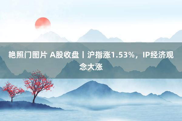 艳照门图片 A股收盘丨沪指涨1.53%，IP经济观念大涨