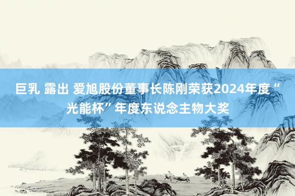 巨乳 露出 爱旭股份董事长陈刚荣获2024年度“光能杯”年度东说念主物大奖