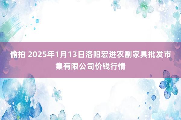 偷拍 2025年1月13日洛阳宏进农副家具批发市集有限公司价钱行情