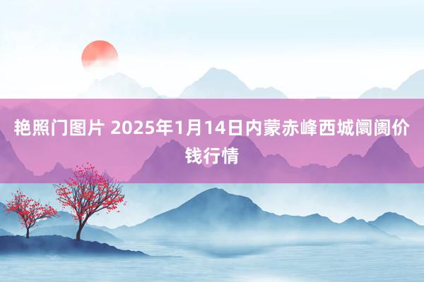 艳照门图片 2025年1月14日内蒙赤峰西城阛阓价钱行情